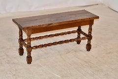 English Elm Bench, c. 1900