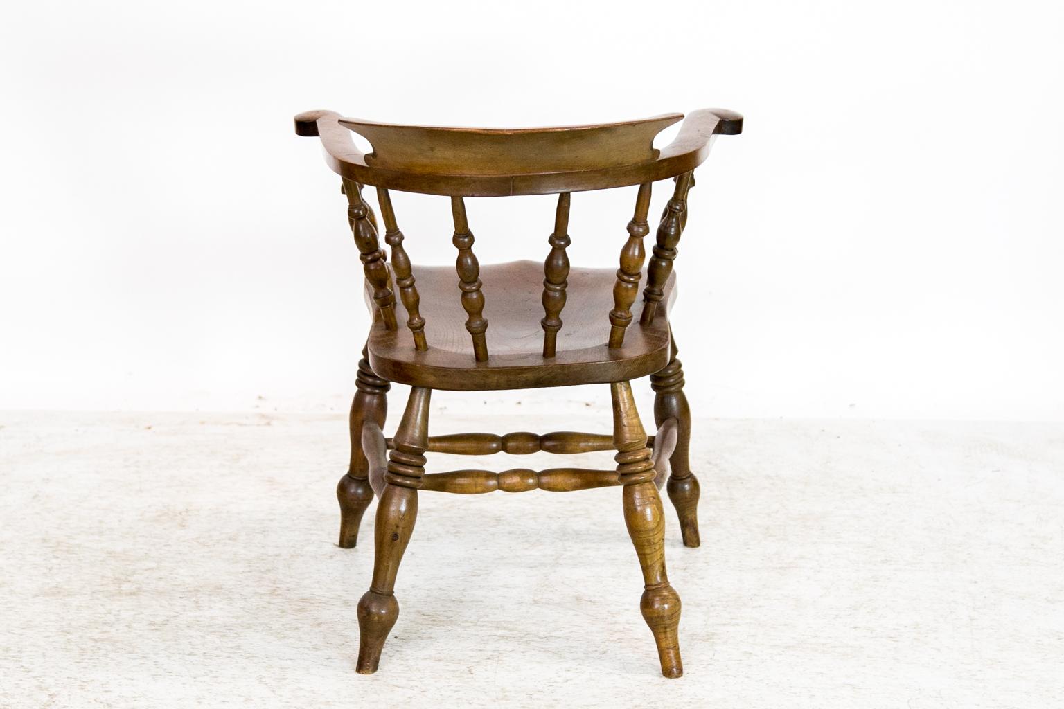 English Elm Captain's Chair 4