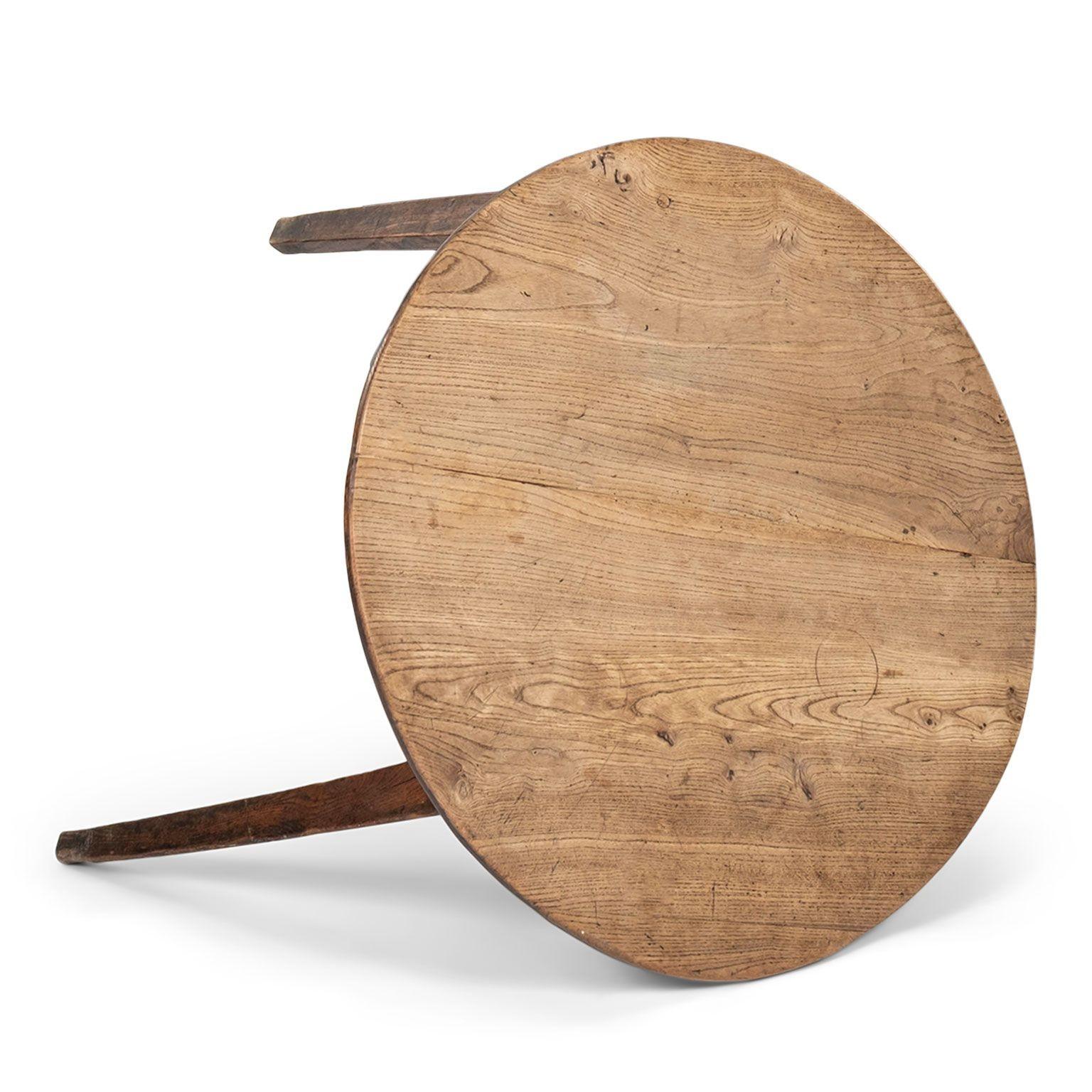 Mesa de cricket de olmo inglés siglo XVIII en venta