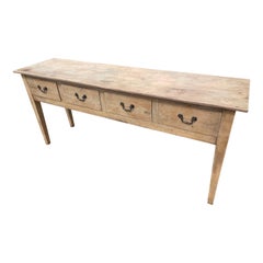 English Elm Four Drawer Server