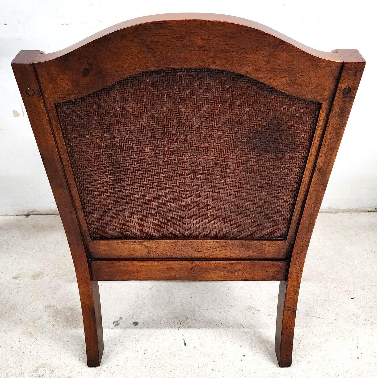 Wood English Empire Armchair Lounge Chair