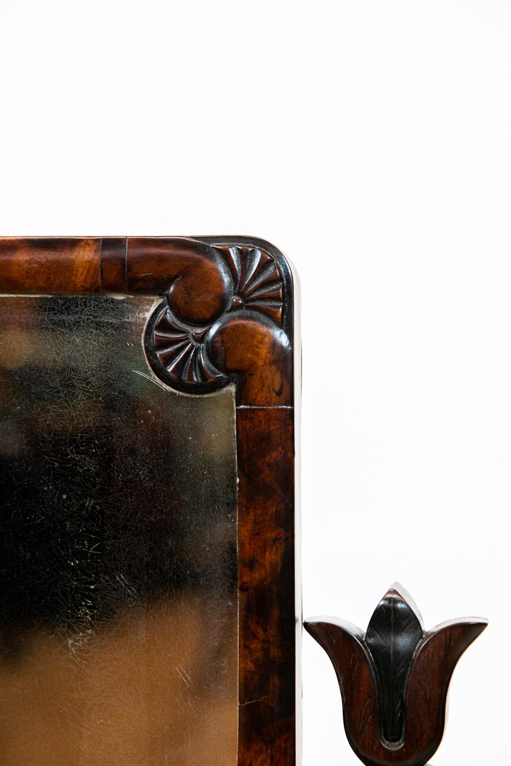 Milieu du XIXe siècle Miroir de coiffeuse Empire anglais en vente