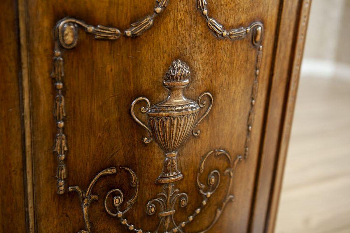 Britannico Armadio inglese in stile impero in Oak della fine del XIX secolo in vendita