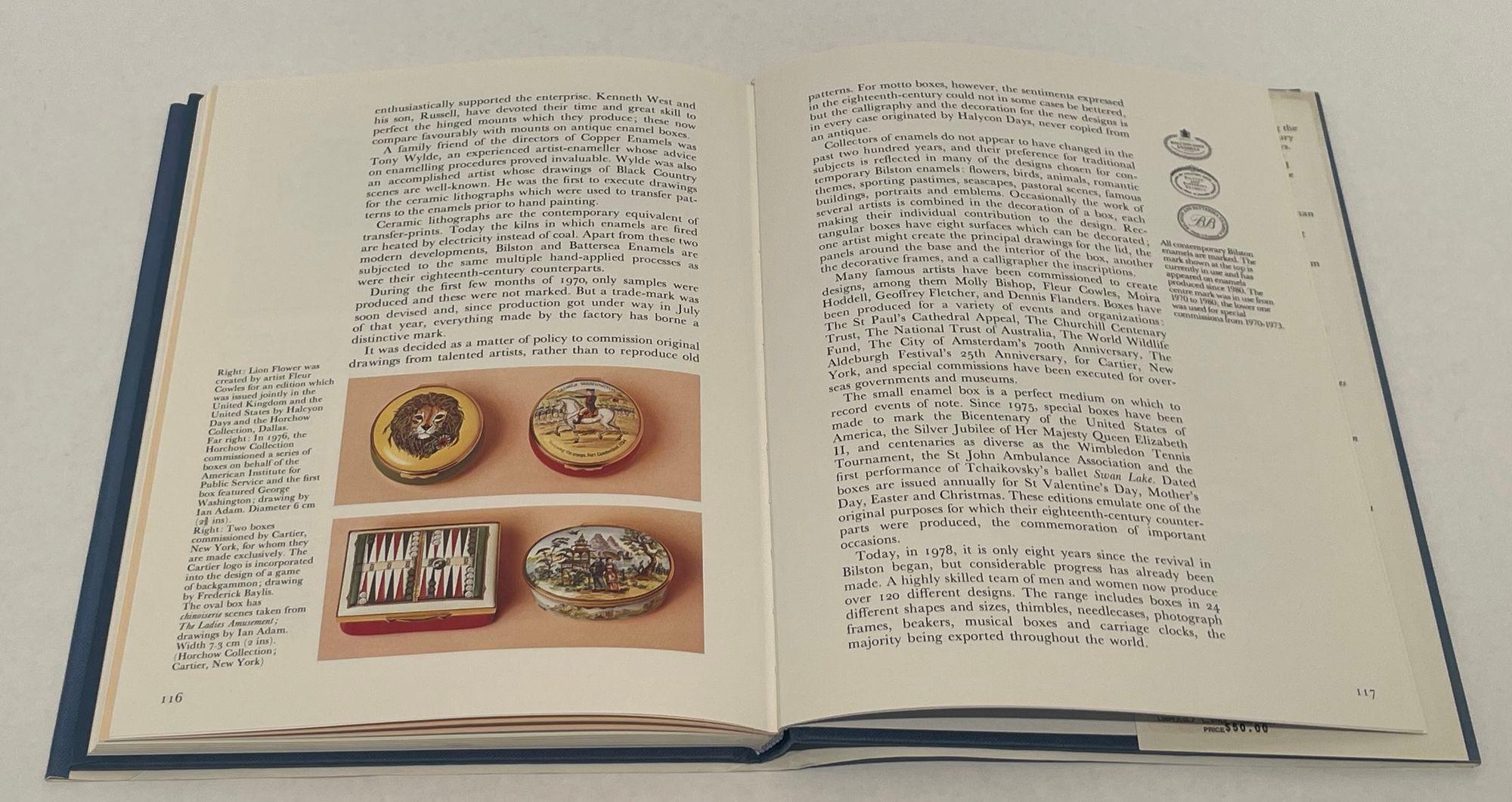 Boîtes à émail anglaises du 18e au 2e dents C. Susan Benjamin couverture rigide en vente 4