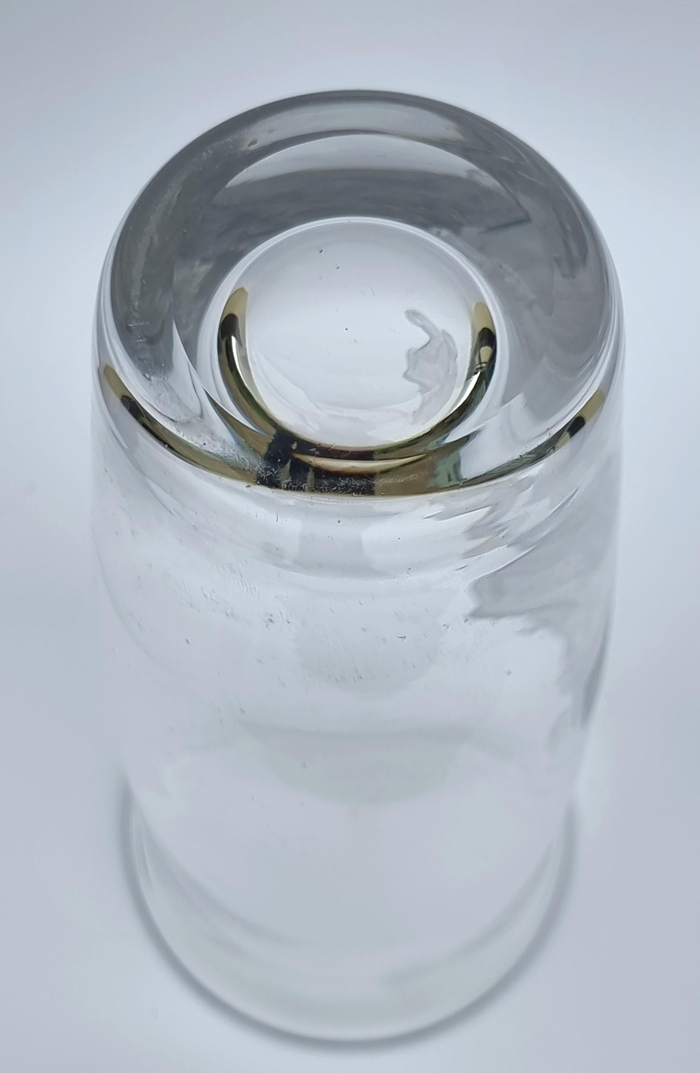 Vaso inglese in vetro inciso con Socrate, il filosofo greco, 1920 circa in vendita 6