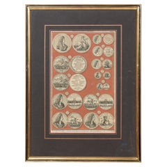 English engraving of Medals associated with King William III