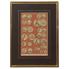 English engraving of Medals associated with King William III