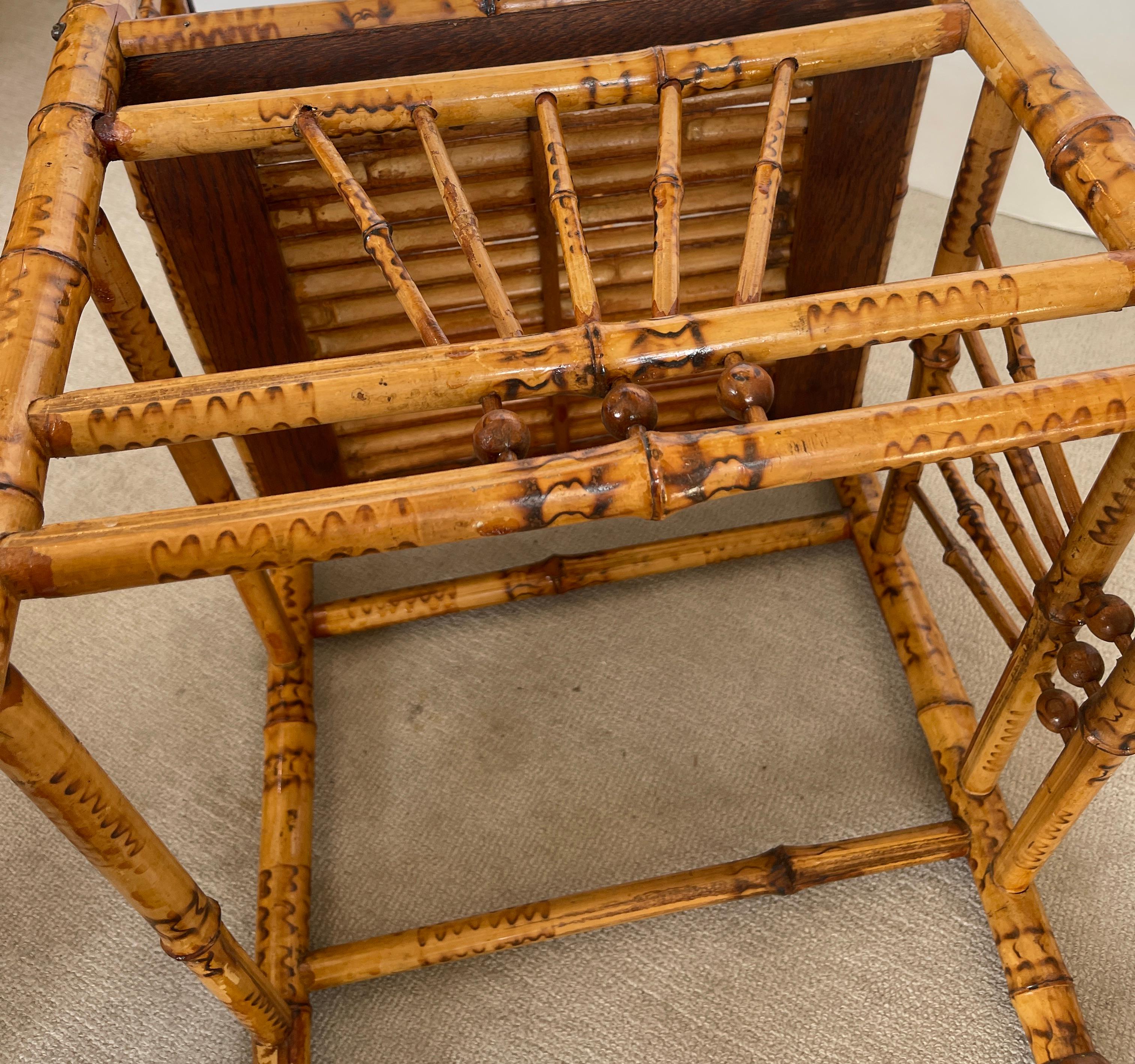 English Esthetic Movement Root Bamboo Corner Chair, 1890-1900 3