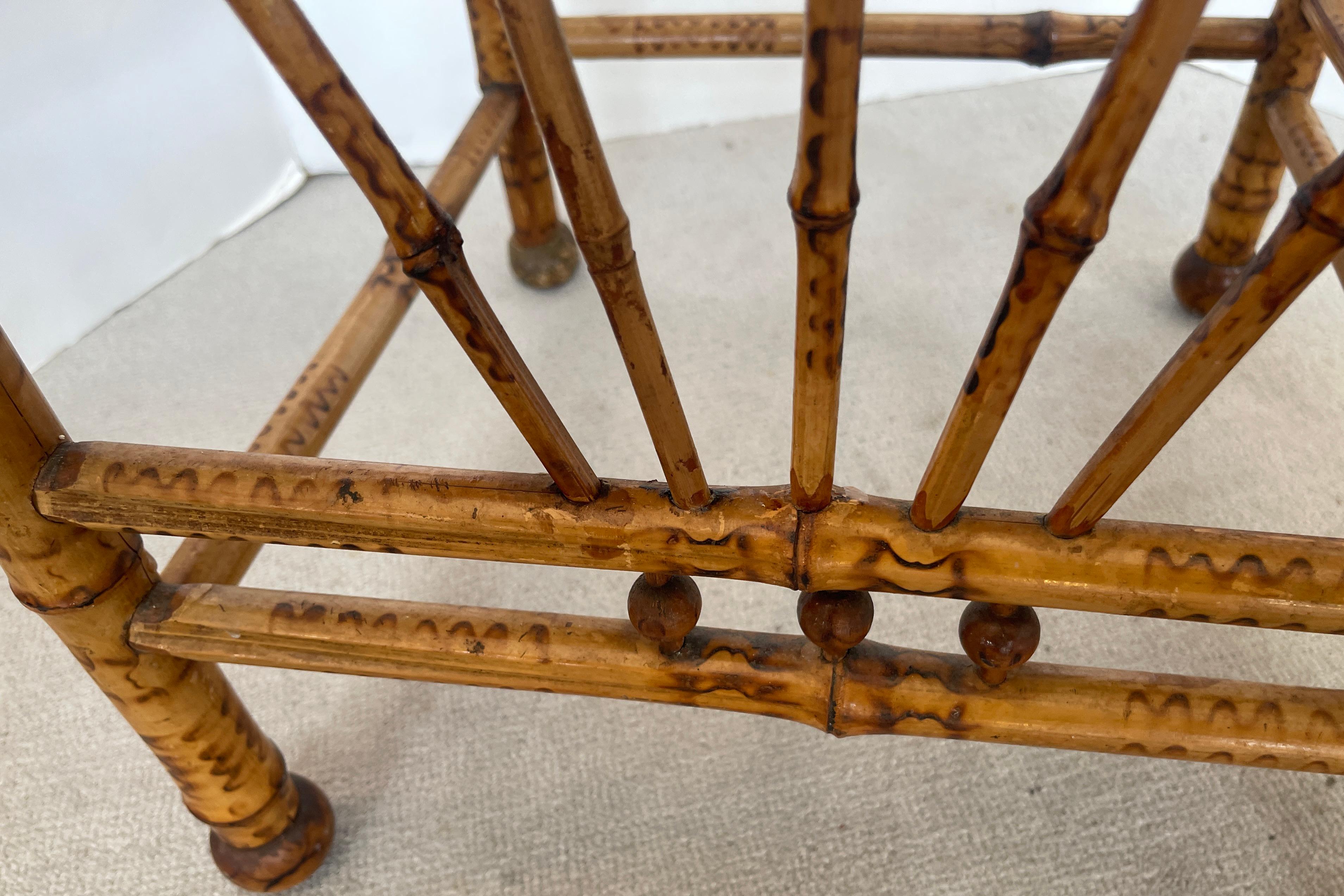 English Esthetic Movement Root Bamboo Corner Chair, 1890-1900 11
