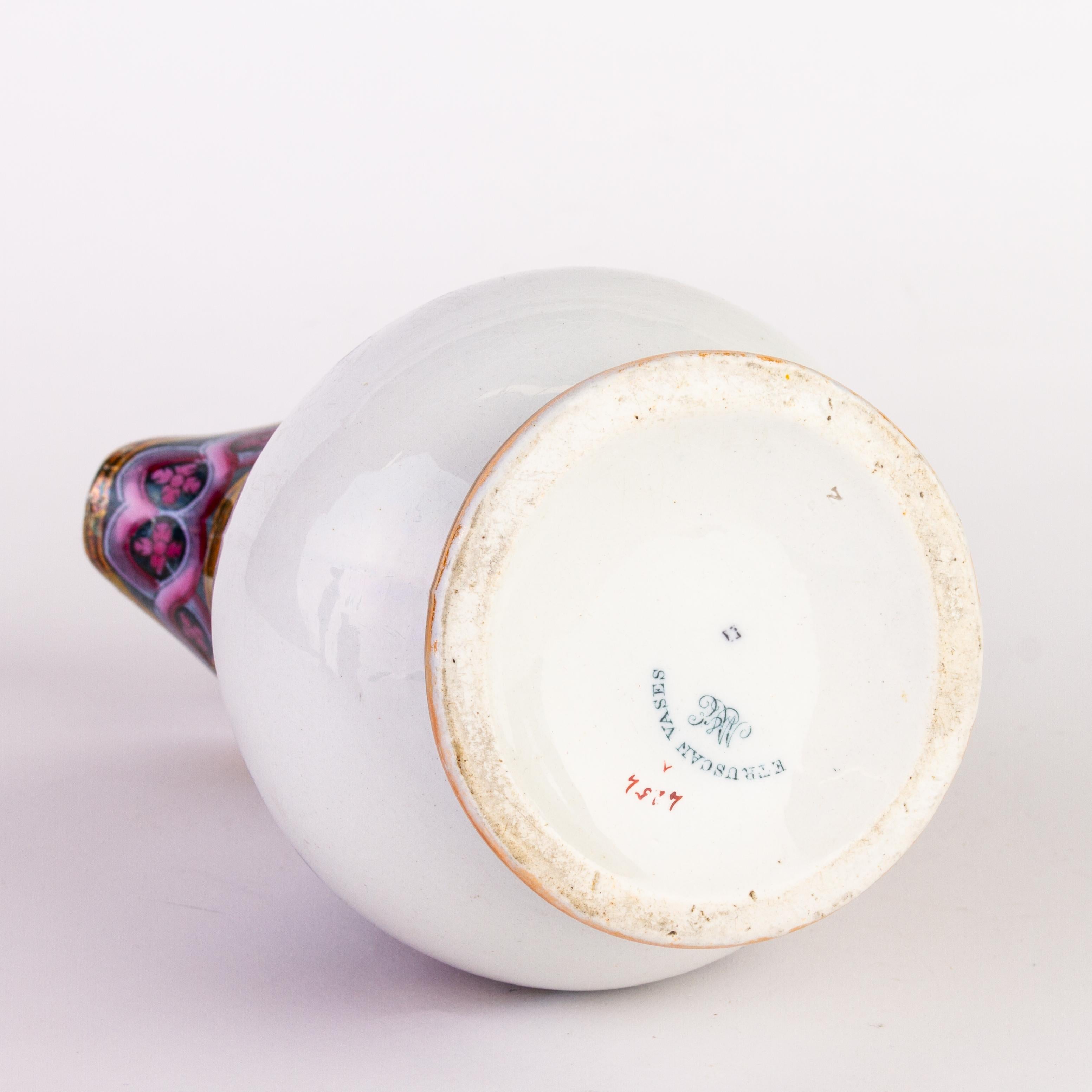 English Etruscan Lustreware Porcelain Pitcher Jug  For Sale 1