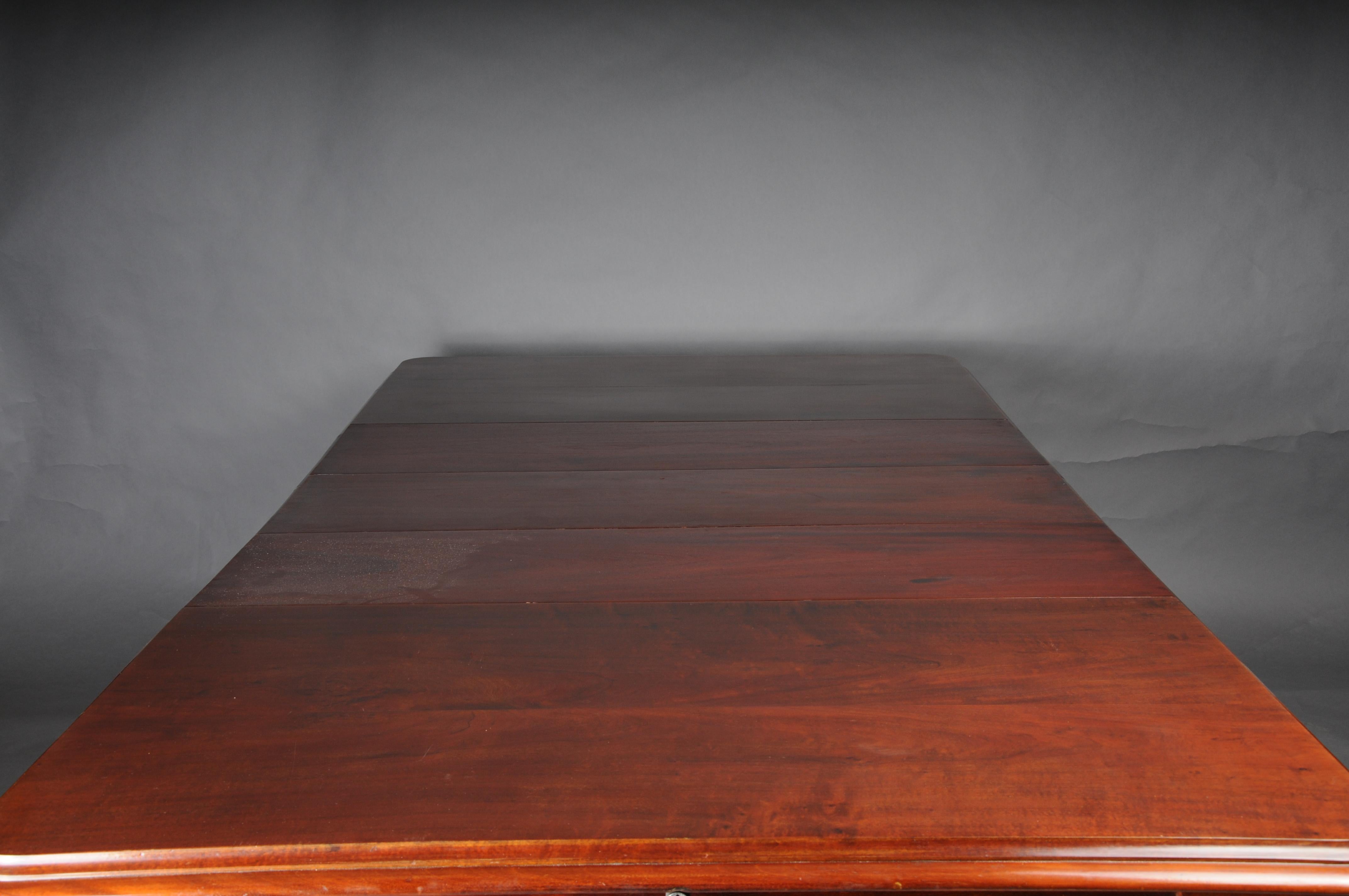 English Extendable Dining Table, Mahogany, circa 1860 For Sale 8