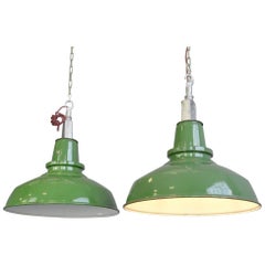 English Factory Lights by Thorlux, circa 1950s