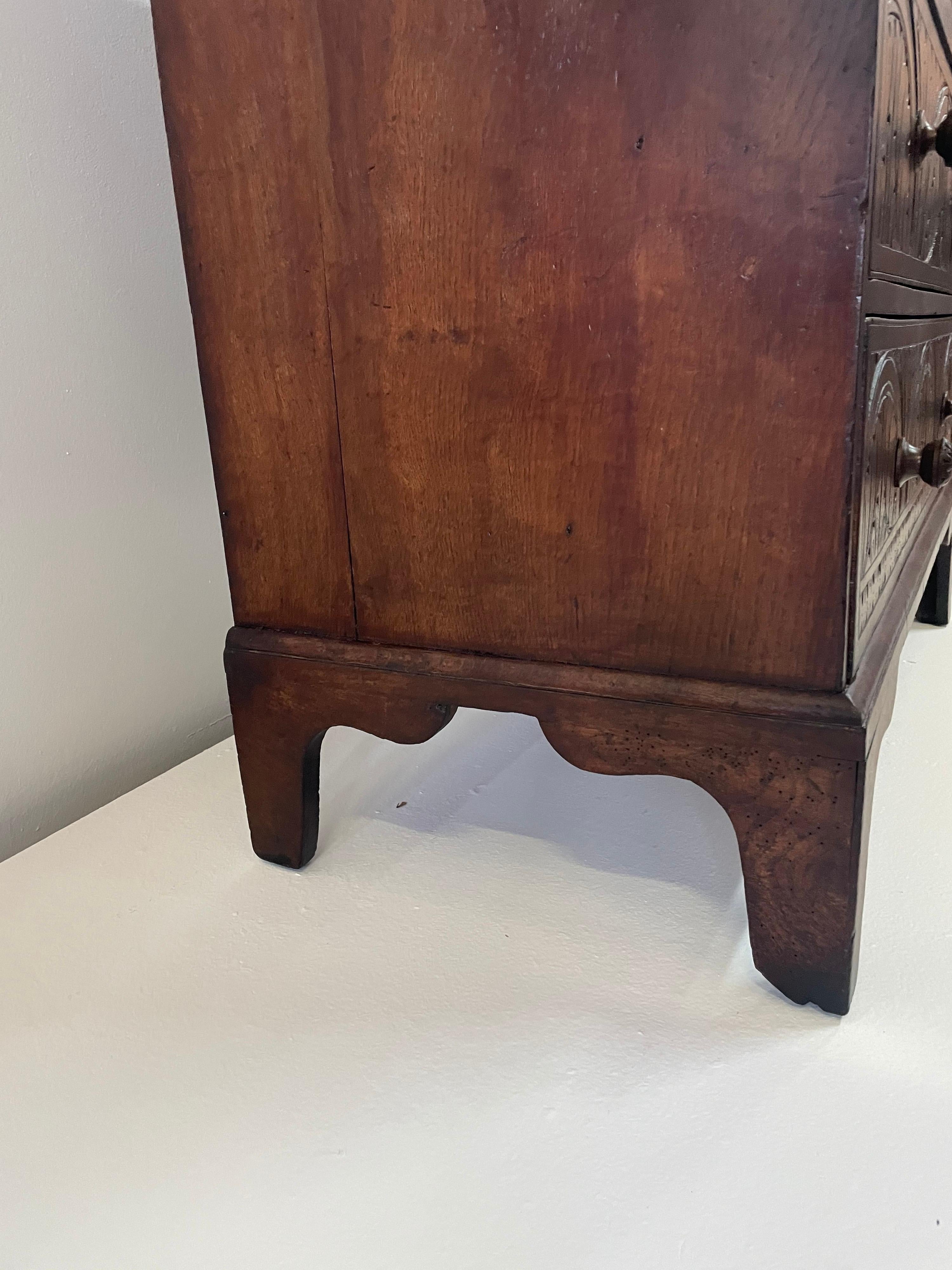 british carved chair and secretary desk refunish
