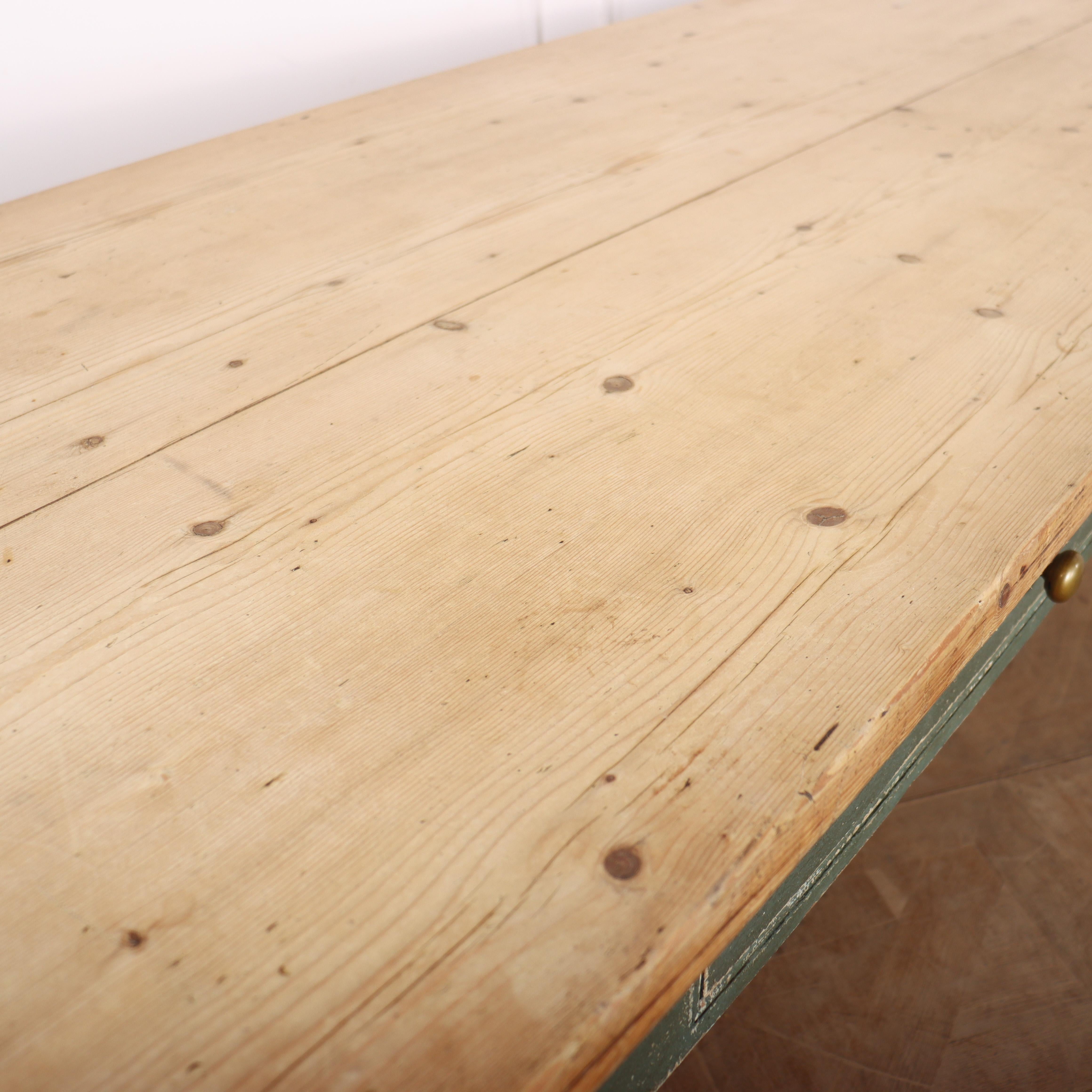 Painted English Farm House Table For Sale