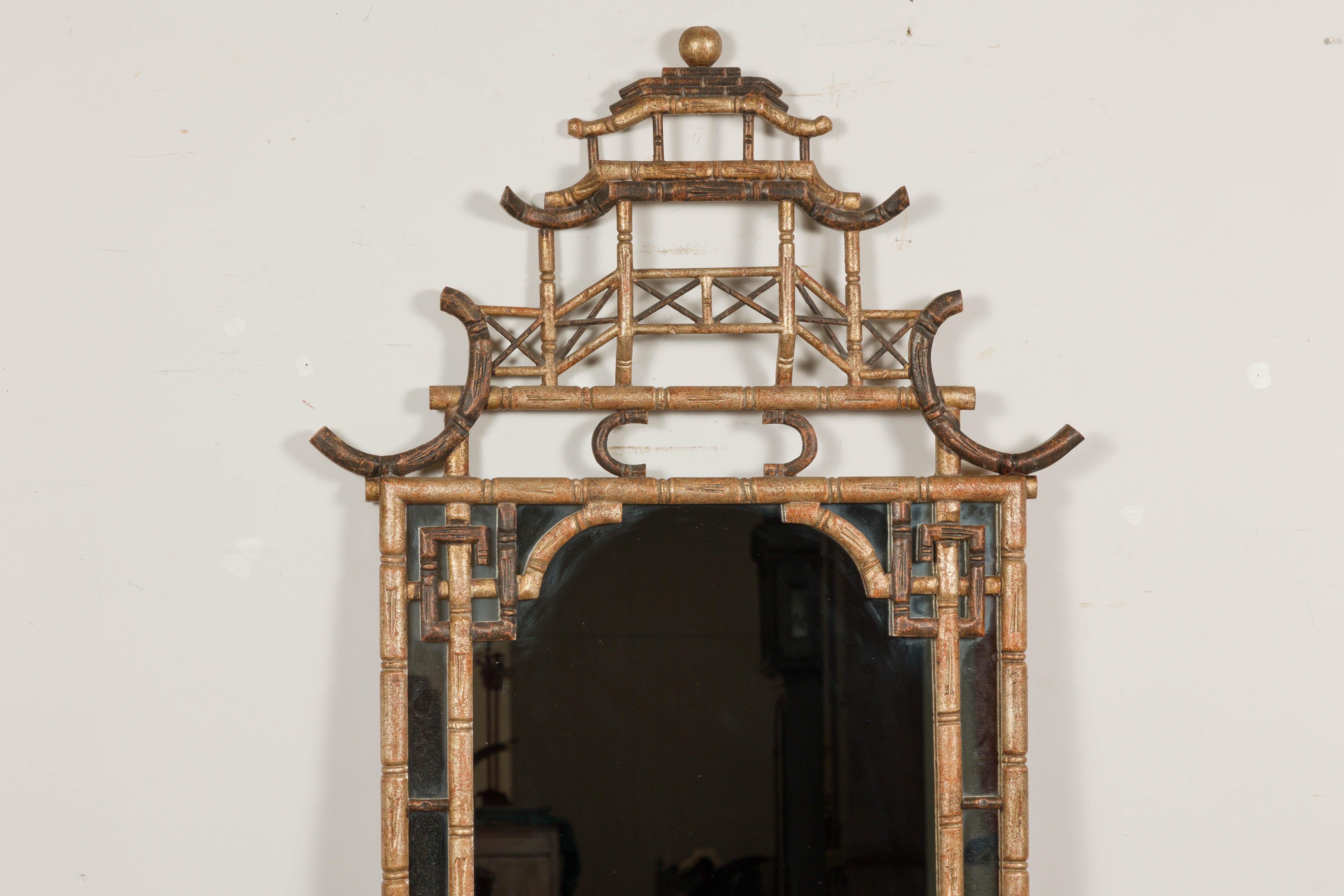 gold pagoda mirror