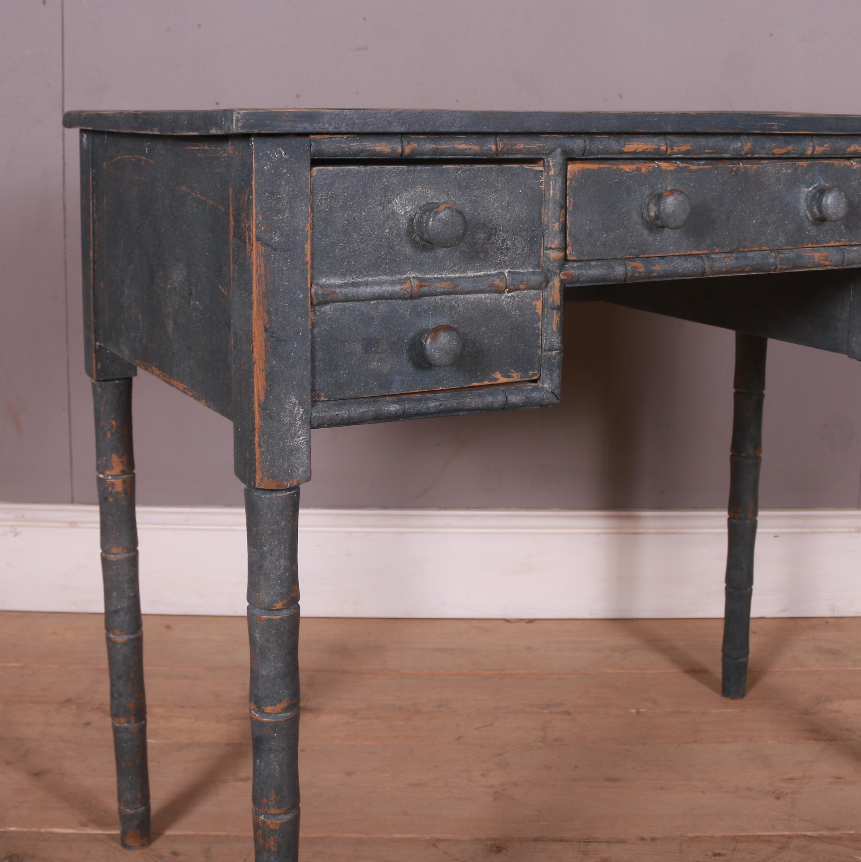Painted English Faux Bamboo Desk
