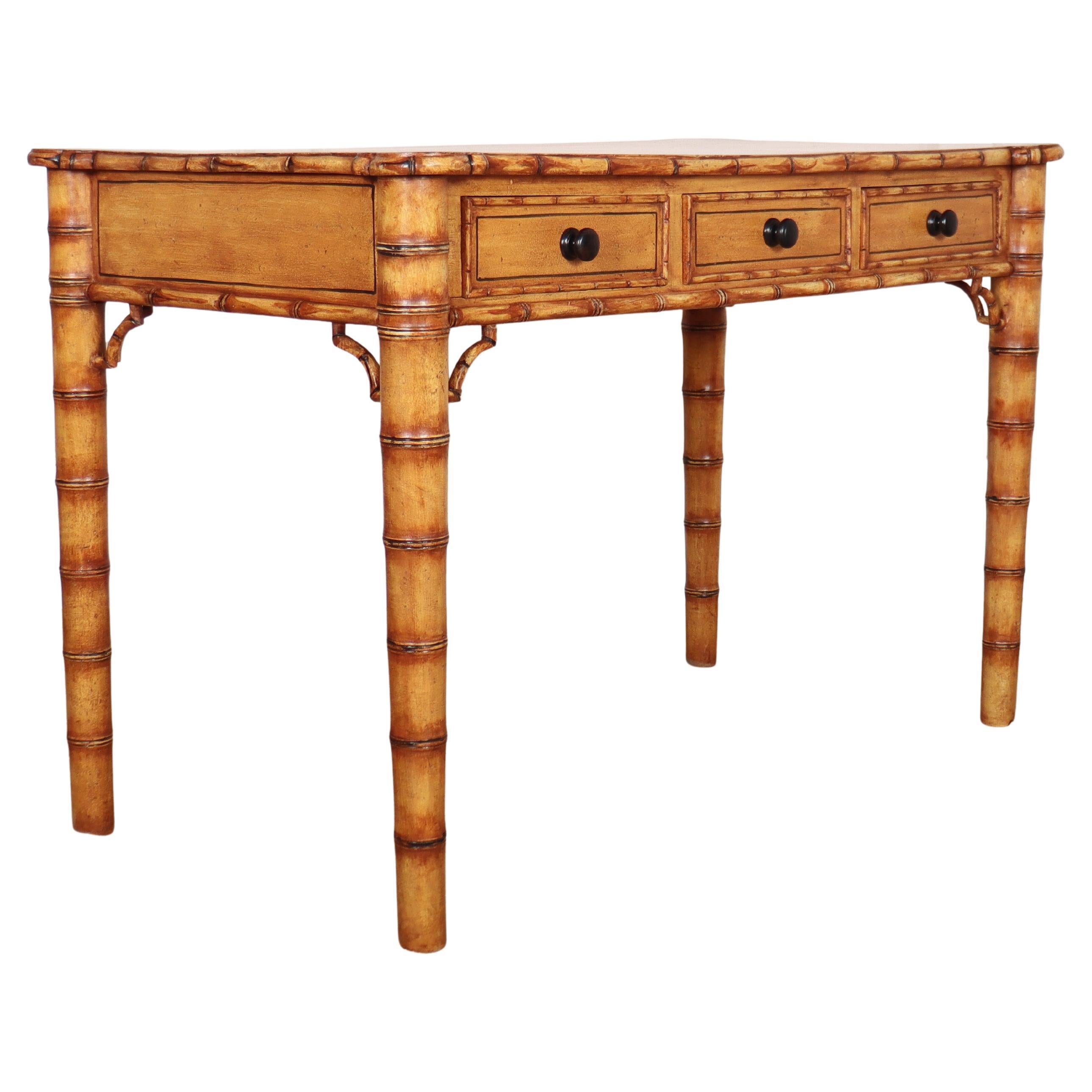 Englisch Faux Bambus Schreibtisch