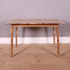 English Faux Bamboo Occasional Table