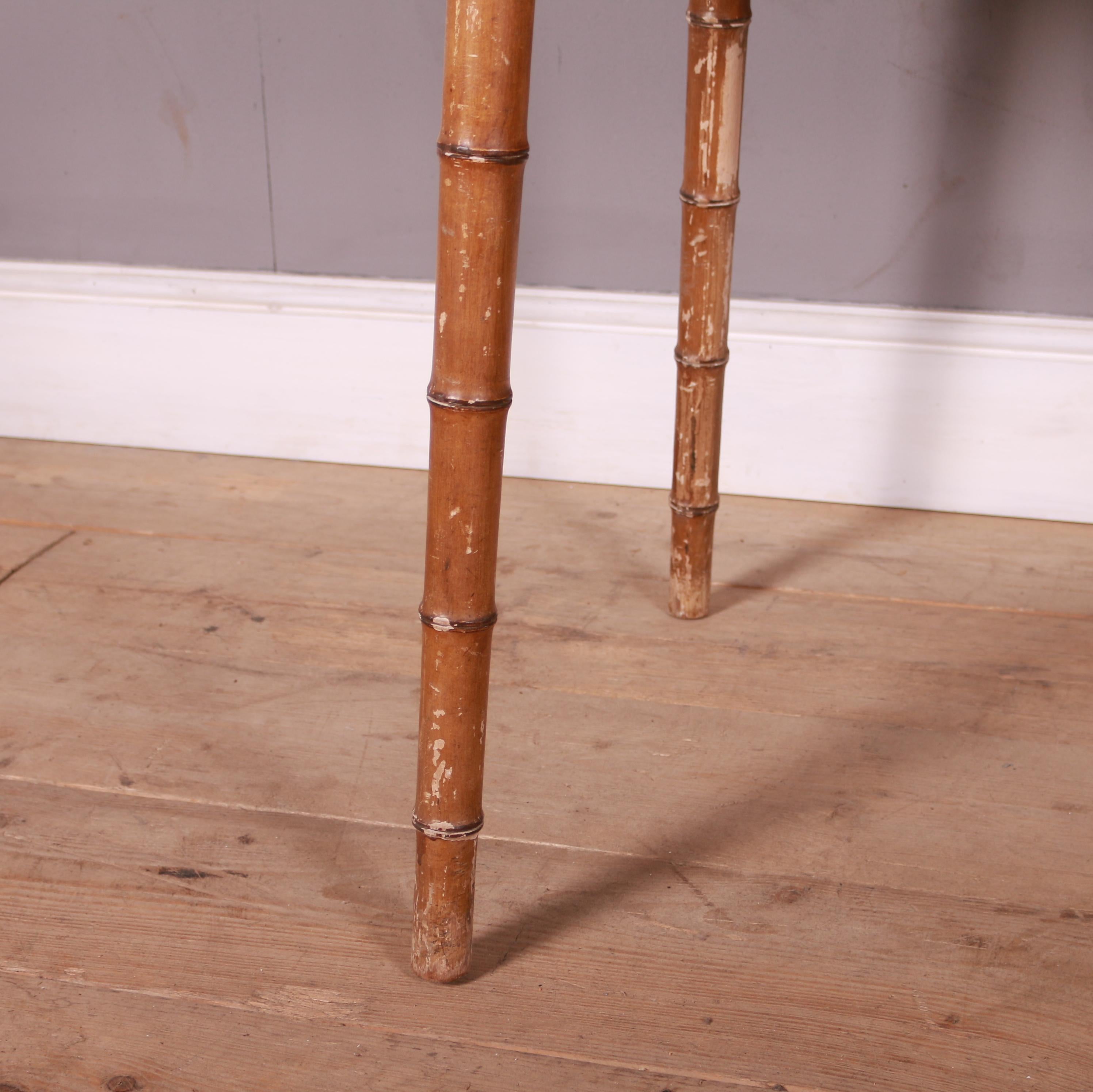 English Faux Bamboo Occasional Table In Good Condition In Leamington Spa, Warwickshire
