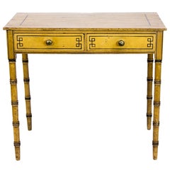 English Faux Bamboo Painted Table