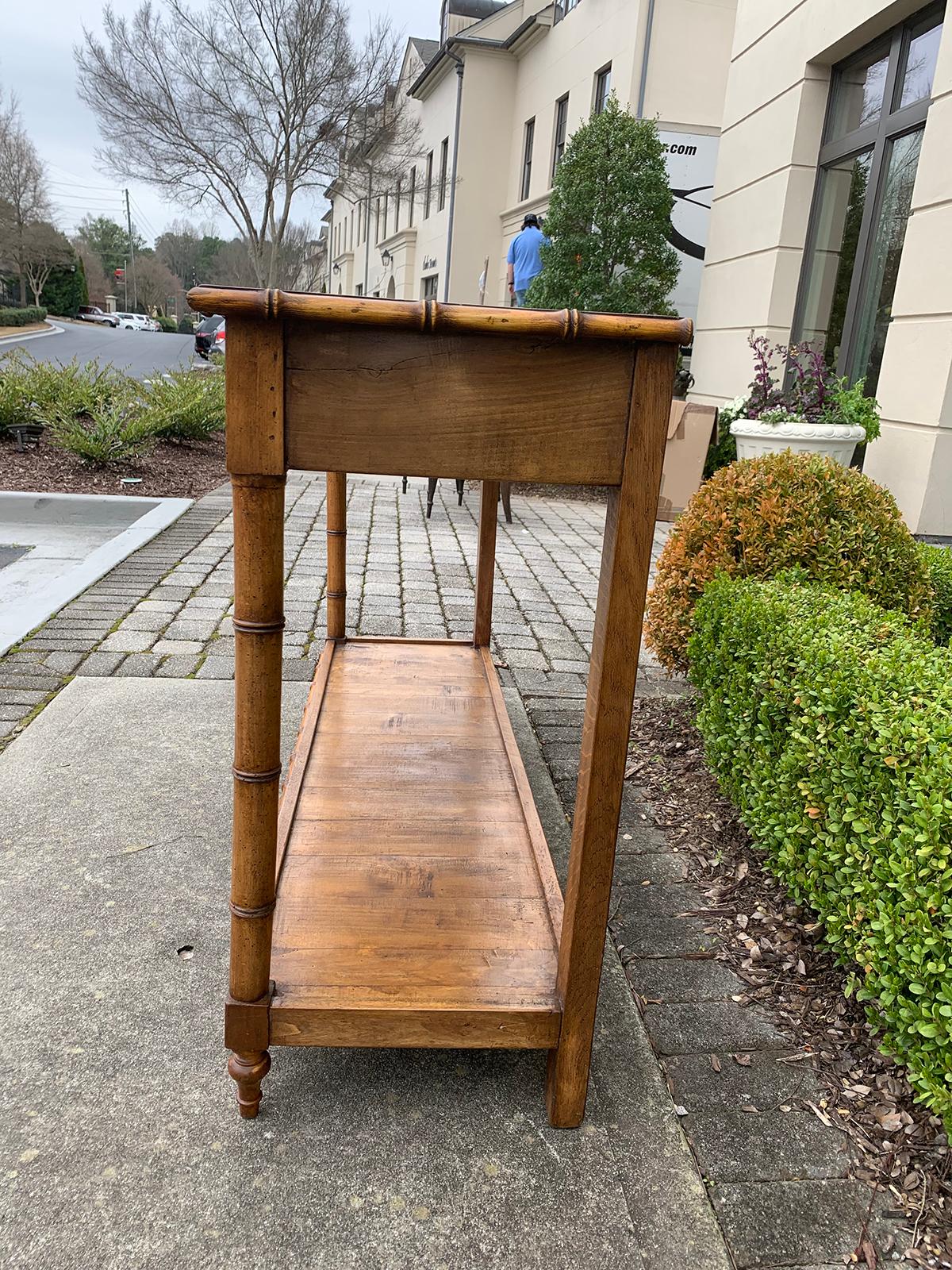 English Faux Bamboo Server, circa 1900 3