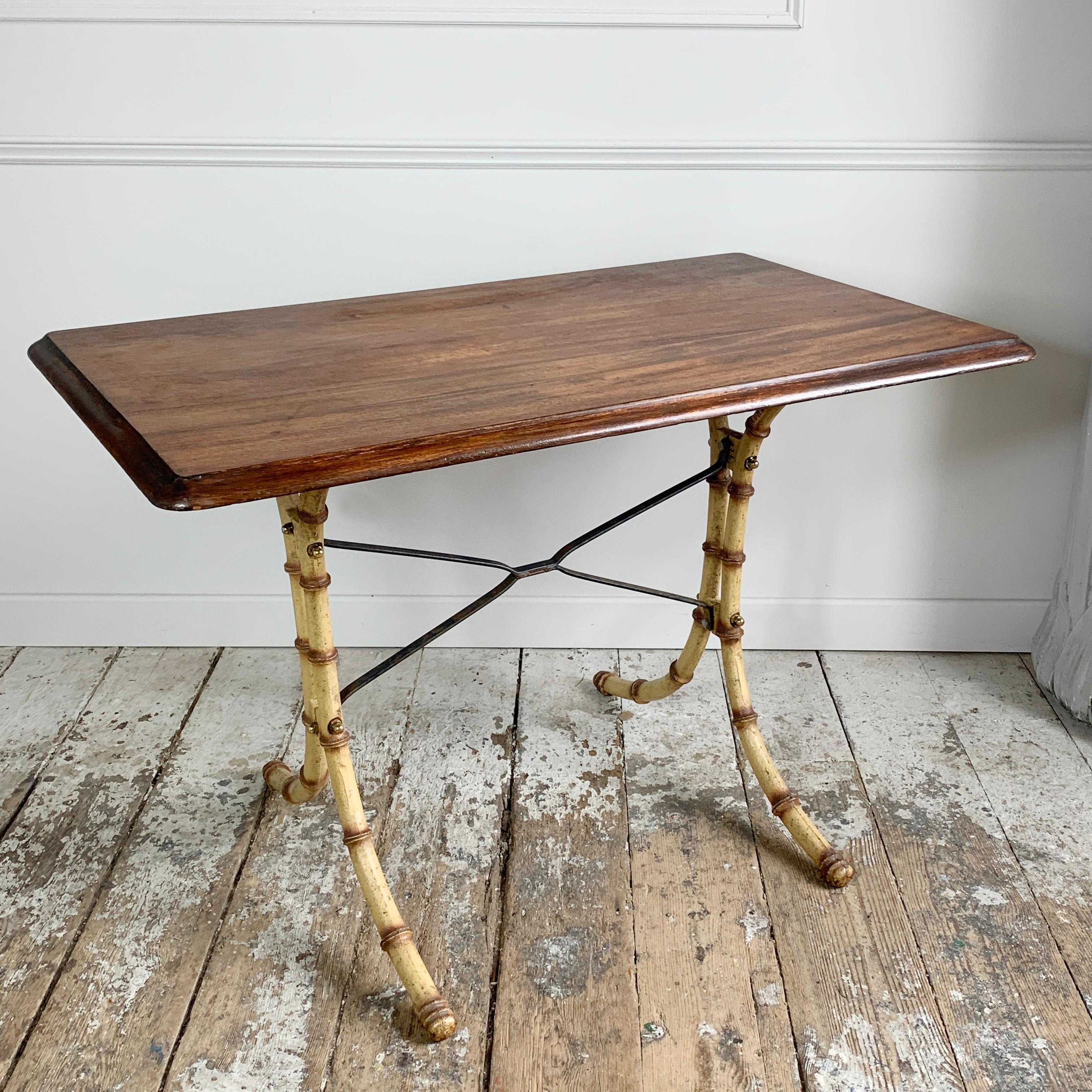 English Faux Bamboo Table, Early 20th Century In Good Condition For Sale In Hastings, GB
