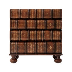 English Faux Book Nightstand