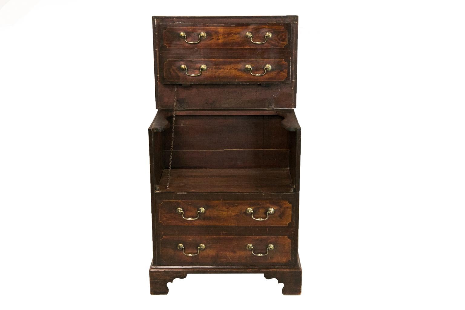 Early 19th Century English Faux Painted Commode For Sale