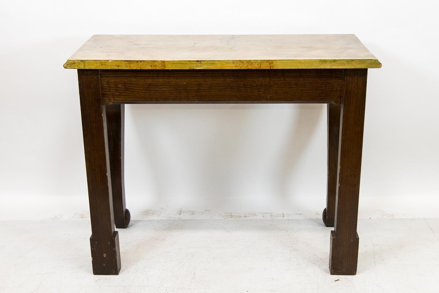 English Faux Painted Console Table For Sale 4