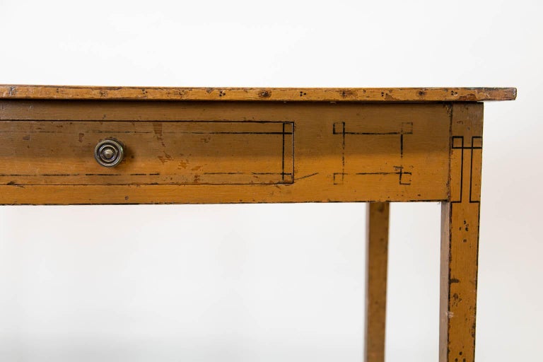 English Faux Painted Side Table For Sale at 1stDibs