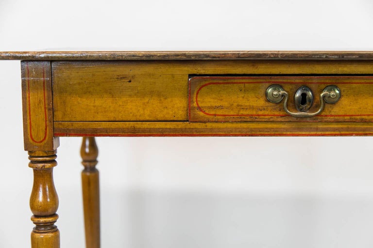 English Faux Painted Side Table For Sale at 1stDibs