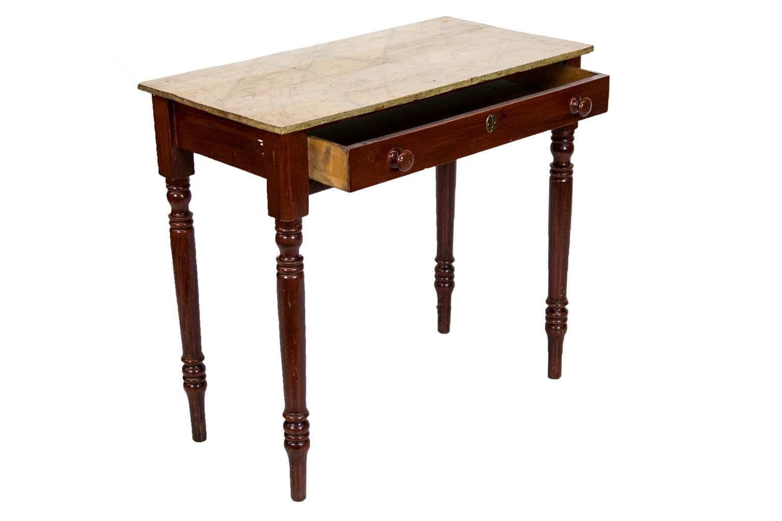 Mid-19th Century English Faux Painted Side Table
