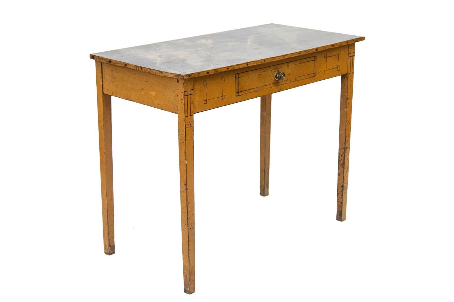 English Faux Painted Side Table For Sale 1