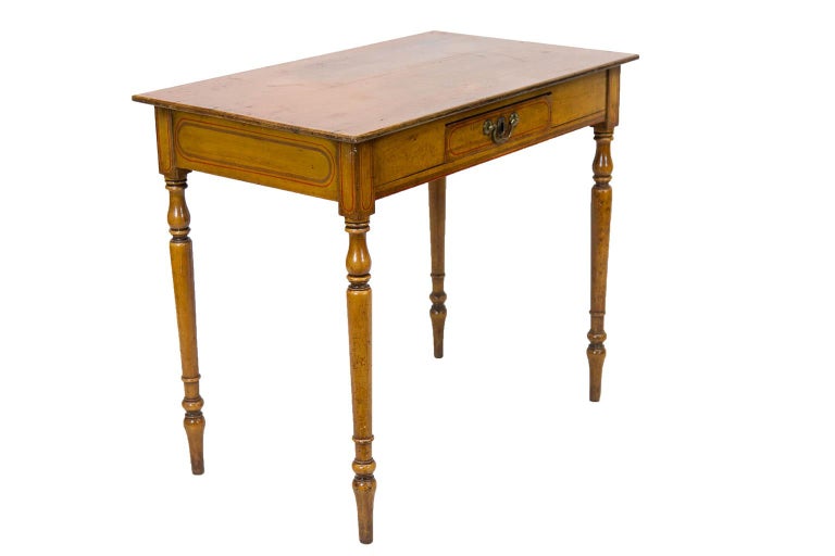 English Faux Painted Side Table For Sale at 1stDibs