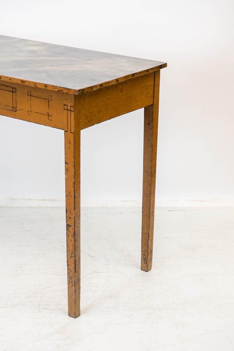 English Faux Painted Side Table For Sale at 1stDibs
