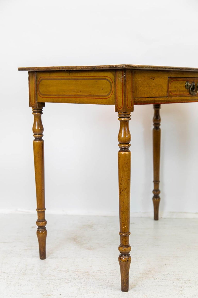 English Faux Painted Side Table For Sale at 1stDibs