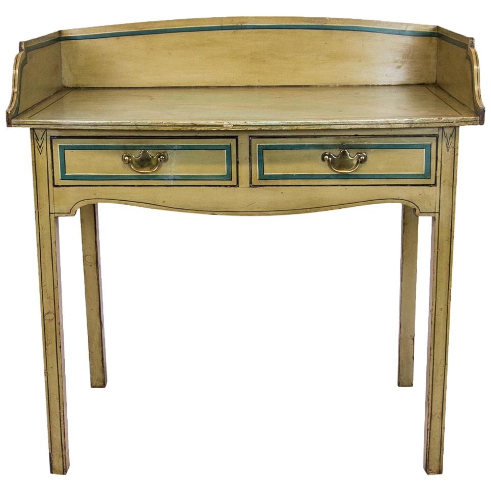 English Faux Painted Side Table For Sale