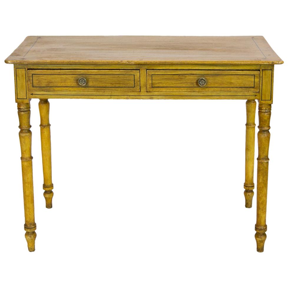 English Faux Painted Side Table