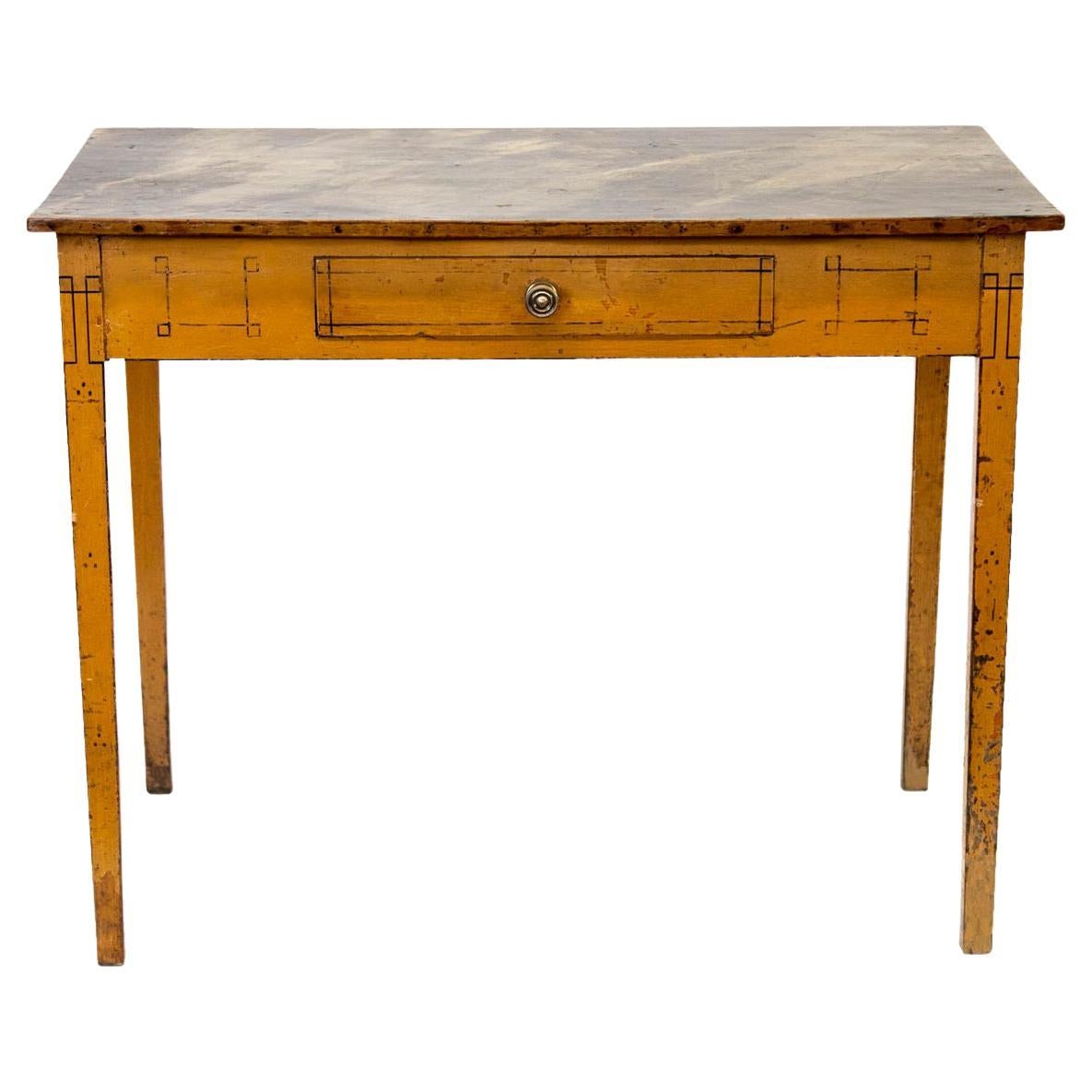 English Faux Painted Beistelltisch im Angebot