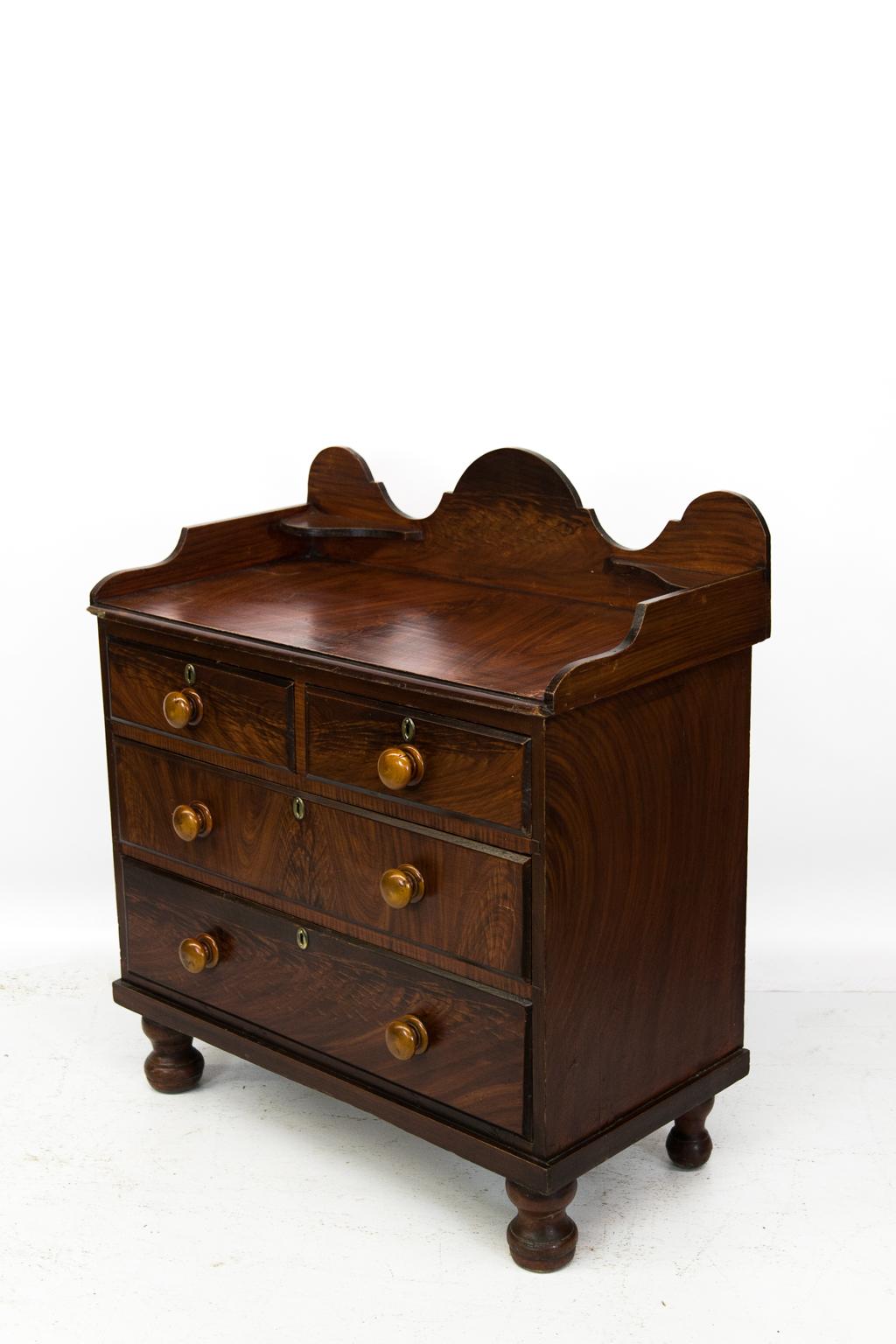 Mid-19th Century English Faux Painted Washstand For Sale