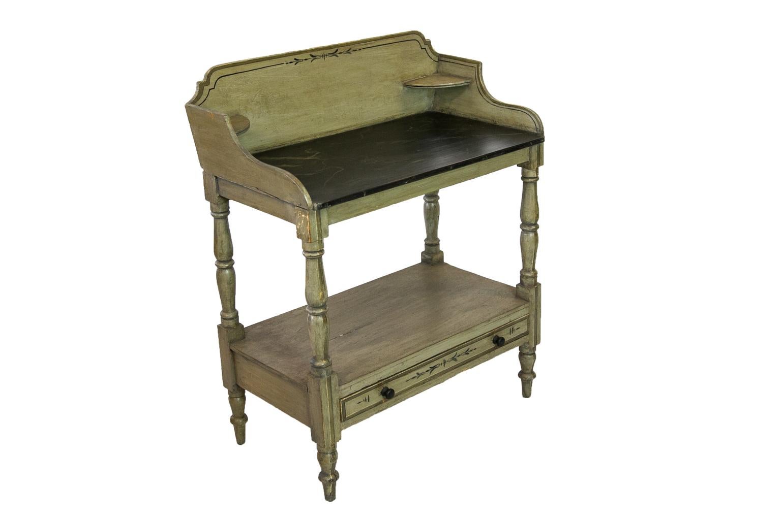  English Faux Painted Washstand  1
