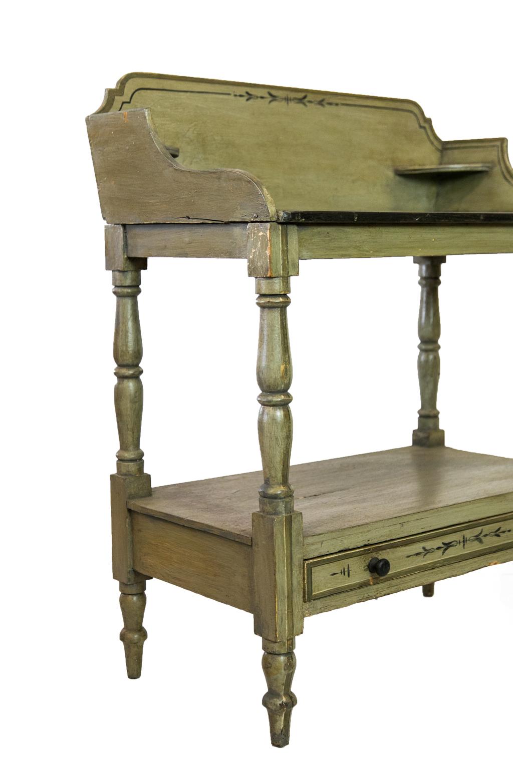  English Faux Painted Washstand  2