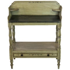 Antique  English Faux Painted Washstand 