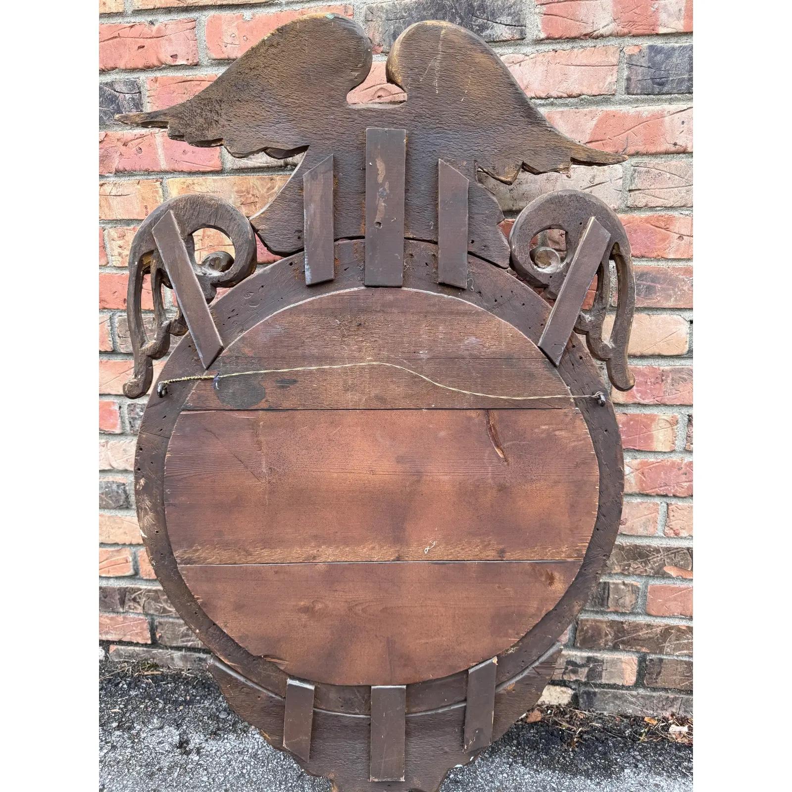 English Federal Eagle Convex Mirror For Sale 2