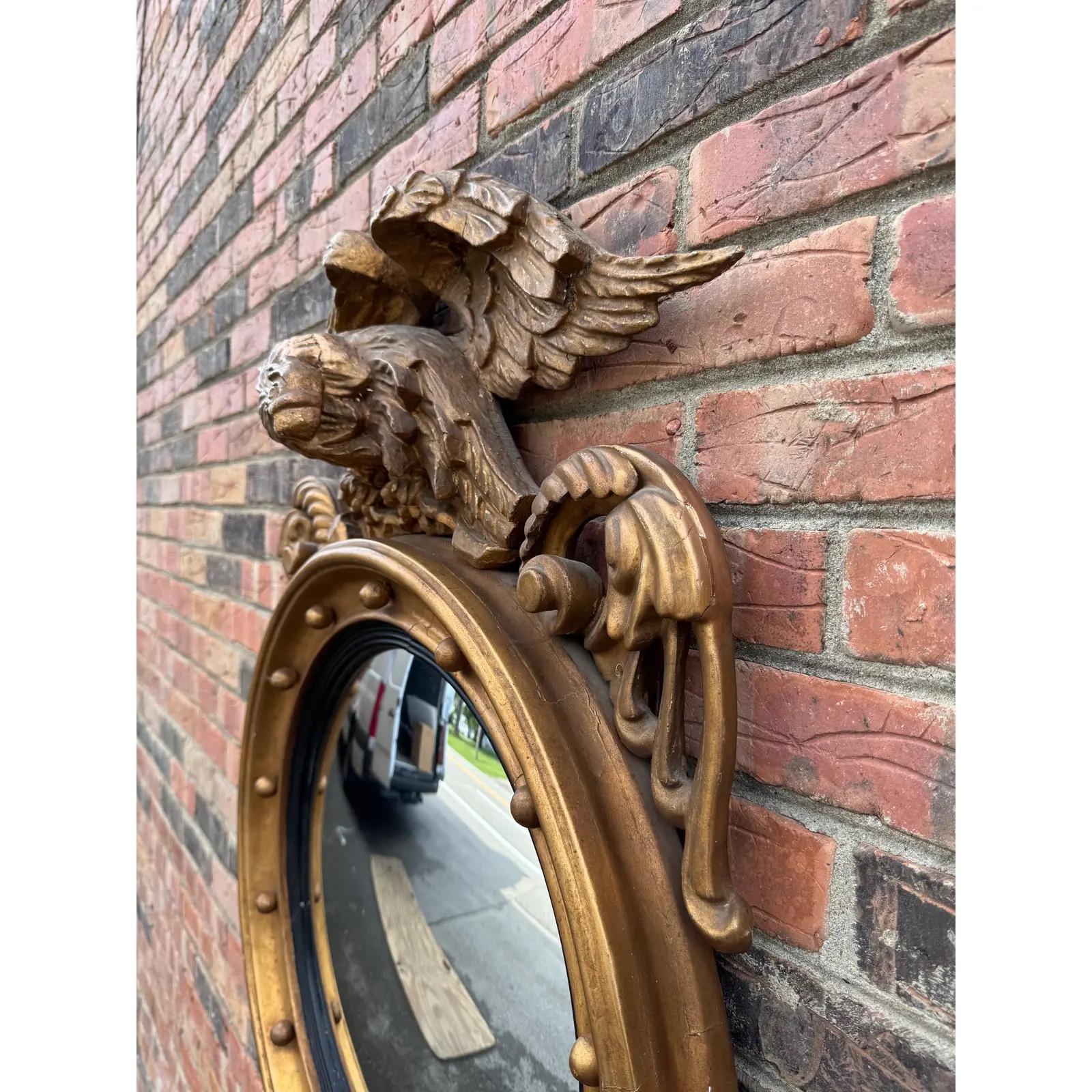 English Federal Eagle Convex Mirror For Sale 3