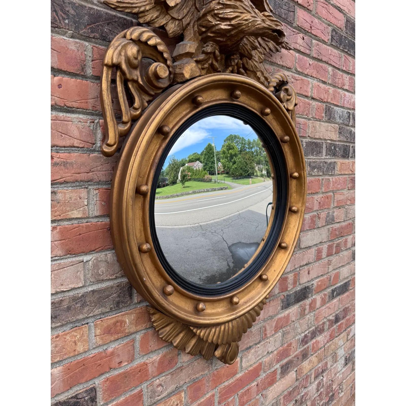 English Federal Eagle Convex Mirror For Sale 4