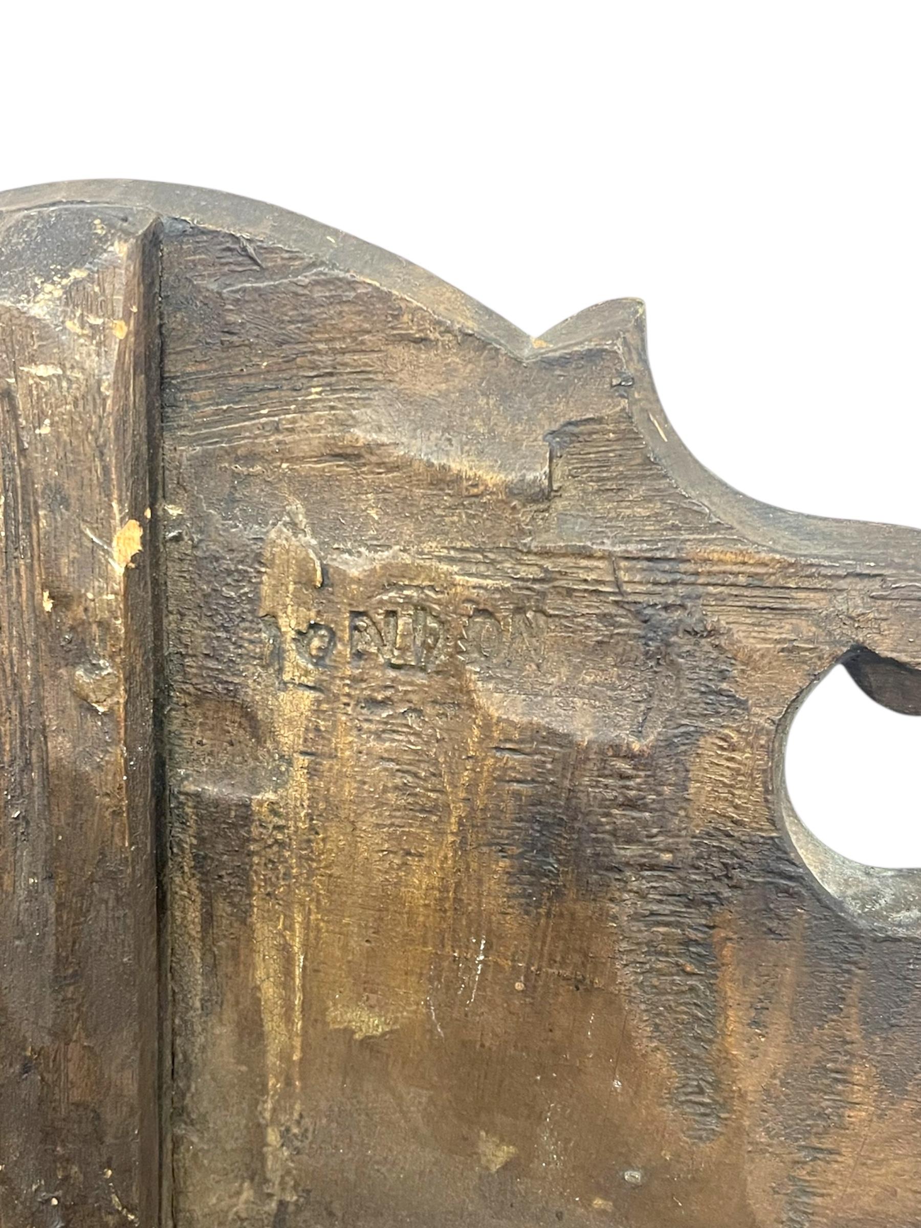 Miroir mural de style fédéral anglais avec panneau floral peint à la main en vente 7