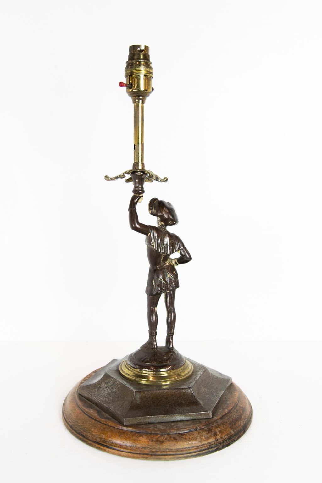 English Figural Lamp For Sale 2