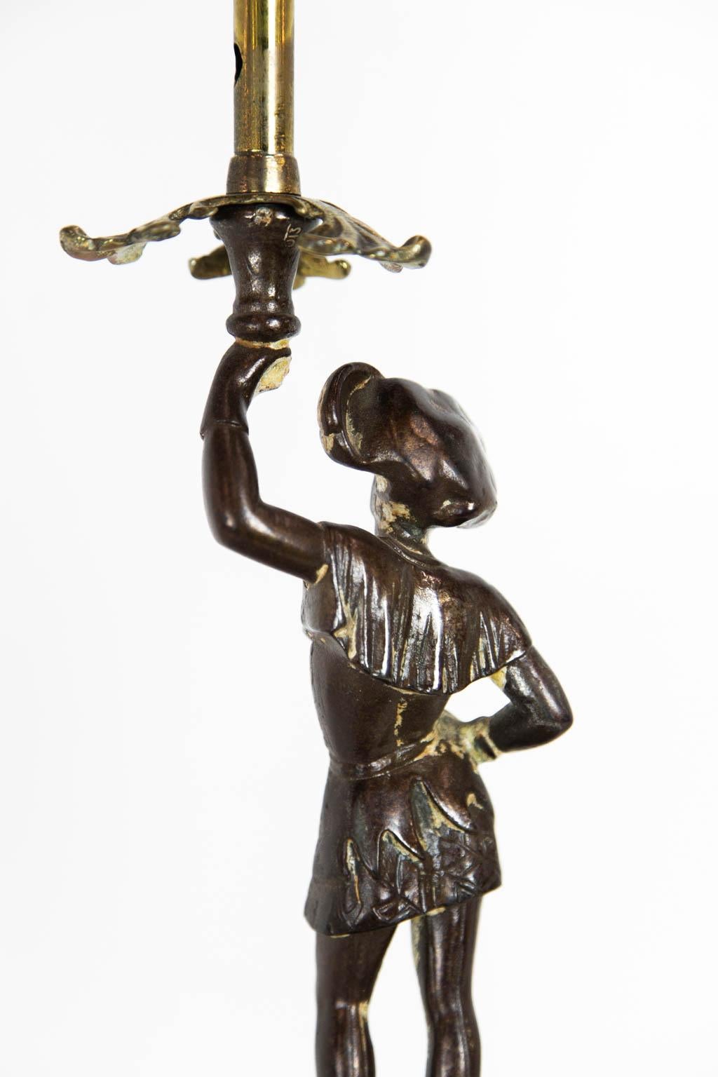 English Figural Lamp For Sale 3