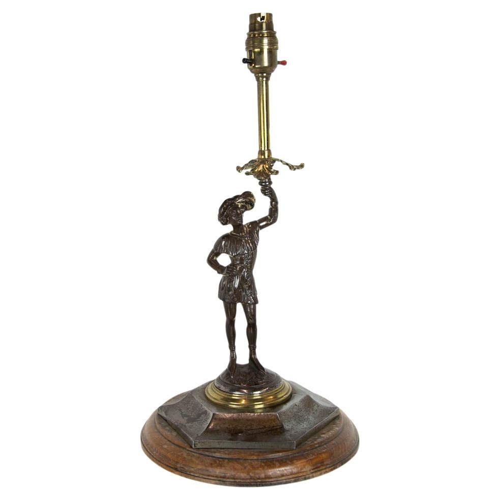 English Figural Lamp For Sale